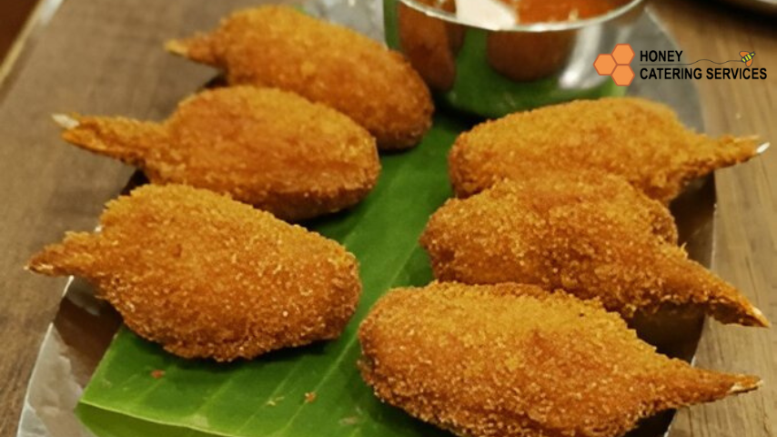 Honey Catering service Menu -crab lollipop